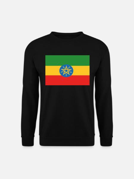 Bandera oficial de Etiopía Orgullo del país etíope - Sudadera unisex - negro
