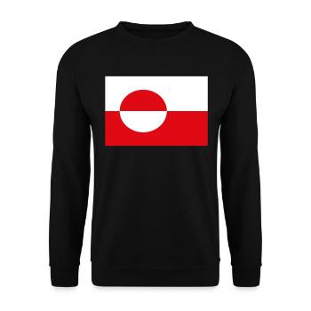 Drapeau officiel du Groenland Greenlanders Country Pride - Sweat-shirt Unisexe - noir - Devant - Alina (178cm) & Michal (187cm)