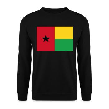 Drapeau officiel de la Guinée Fierté du pays guinéen - Sweat-shirt Unisexe - noir - Devant - Alina (178cm) & Michal (187cm)