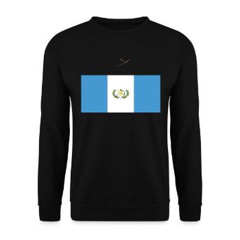 Drapeau officiel du Guatemala Guatemala Country Pride - Sweat-shirt Unisexe - noir - Devant - Alina (178cm) & Michal (187cm)