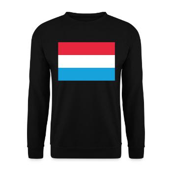 Drapeau officiel luxembourgeois - Sweat-shirt Unisexe - noir - Devant - Alina (178cm) & Michal (187cm)