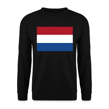 Drapeau officiel des Pays-Bas Hollande Pays-Bas - Sweat-shirt Unisexe - noir - Devant - Alina (178cm) & Michal (187cm)