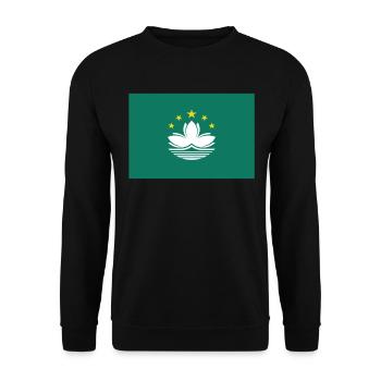 Official Missouri Flag Mozambican Country Pride - Unisex Sweatshirt - black - Front - Alina (178cm) & Michal (187cm)
