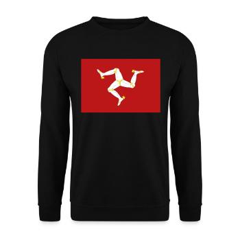 Official Isle Flag Isles Country Pride - Unisex Sweatshirt - black - Front - Alina (178cm) & Michal (187cm)