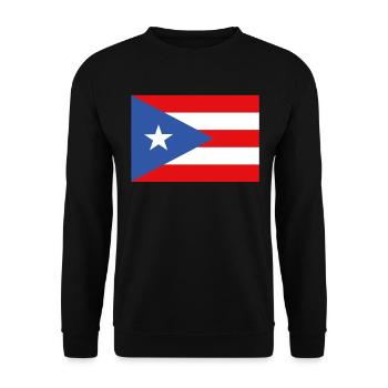 Officiel Portoricains Flag Ricans Country Pride - Sweat-shirt Unisexe - noir - Devant - Alina (178cm) & Michal (187cm)