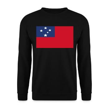 Drapeau officiel samoa Samoa Nation Pride - Sweat-shirt Unisexe - noir - Devant - Alina (178cm) & Michal (187cm)