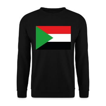 Drapeau officiel du Soudan Fierté du pays soudanais - Sweat-shirt Unisexe - noir - Devant - Alina (178cm) & Michal (187cm)