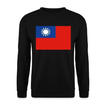 Drapeau officiel de Taïwan Taiwan Taiwanese Country Pride - Sweat-shirt Unisexe - noir - Devant - Alina (178cm) & Michal (187cm)
