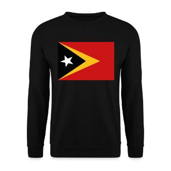 Drapeau officiel du Timor Timor Fierté du pays timorais - Sweat-shirt Unisexe - noir - Devant - Alina (178cm) & Michal (187cm)