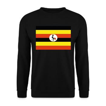 Drapeau officiel de l’Ouganda Ugandan Country Pride - Sweat-shirt Unisexe - noir - Devant - Alina (178cm) & Michal (187cm)