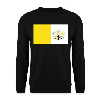 Official Virginia Flag English Country Pride - Unisex Sweatshirt - black - Front - Alina (178cm) & Michal (187cm)