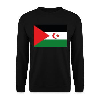 Official Western Flag Arabian Country Pride - Unisex Sweatshirt - black - Front - Alina (178cm) & Michal (187cm)