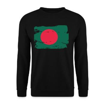 Drapeau officiel du Bangladesh Pays bangladais - Sweat-shirt Unisexe - noir - Devant - Alina (178cm) & Michal (187cm)