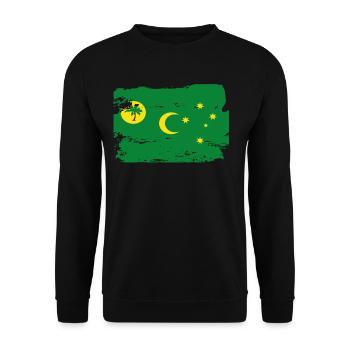 Drapeau officiel Cocos Keeling Islands Country Pride - Sweat-shirt Unisexe - noir - Devant - Alina (178cm) & Michal (187cm)