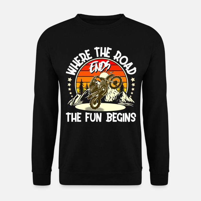 Motocross Motorcycle - Unisex Sweatshirt - black