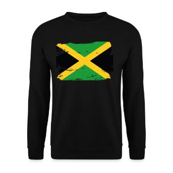 Drapeau officiel de la Jamaïque Jamaican Country Pride - Sweat-shirt Unisexe - noir - Devant - Alina (178cm) & Michal (187cm)