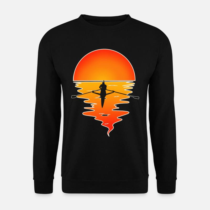 Ruderer Ruderboot Rudern - Unisex Pullover - Schwarz