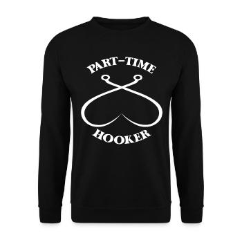 Part Time Hooker Vintage - Unisex Sweatshirt - black - Front - Alina (178cm) & Michal (187cm)