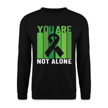 Schmerz ist real, aber auch Hope Mental Health - Unisex Pullover - Schwarz - Vorne - Alina (178cm) & Michal (187cm)