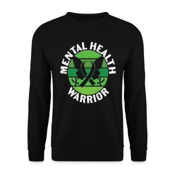 Normalisierung der Therapie Psychische Gesundheit Angelegenheiten - Unisex Pullover - Schwarz - Vorne - Alina (178cm) & Michal (187cm)