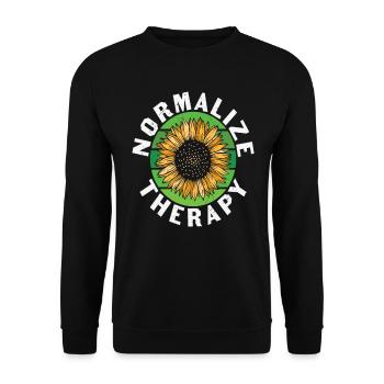 Keep Moving Forward New Retro - Unisex Sweatshirt - black - Front - Alina (178cm) & Michal (187cm)
