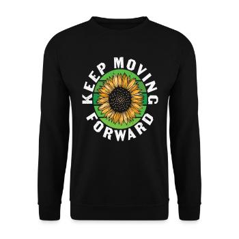 The Sun Will Rise And We Will Try Again Mental - Unisex Sweatshirt - black - Front - Alina (178cm) & Michal (187cm)