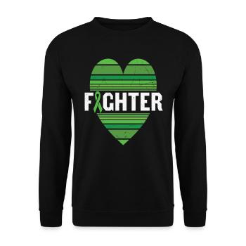 Some Wounds Are Invisibel Mental Health Awareness - Unisex Sweatshirt - black - Front - Alina (178cm) & Michal (187cm)