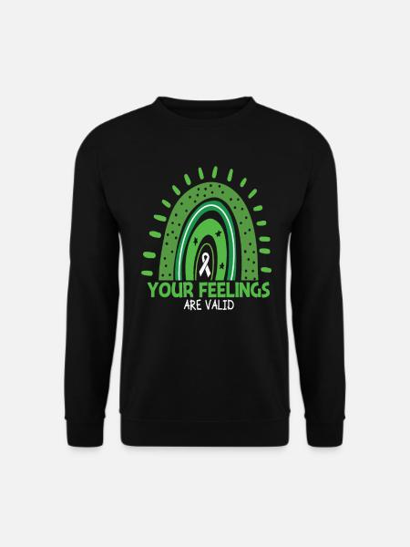 Fighter Green Ribbon - Unisex Sweatshirt - black