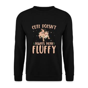 Gecko - Unisex Sweatshirt - black - Front - Alina (178cm) & Michal (187cm)