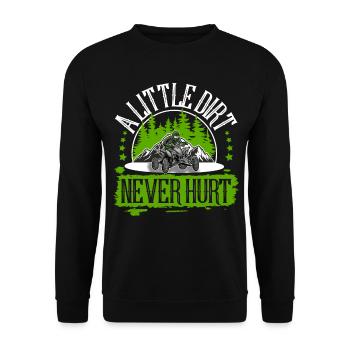 Quad ATV Offroad Quad Riders - Unisex Sweatshirt - black - Front - Alina (178cm) & Michal (187cm)