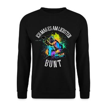 Paintball - Unisex Pullover - Schwarz - Vorne - Alina (178cm) & Michal (187cm)