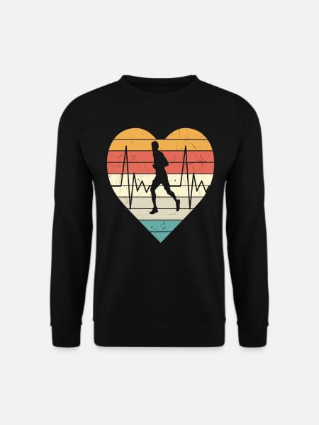 Running Logo Retro - Unisex Sweatshirt - black