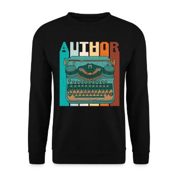 Auteur Rétro - Sweat-shirt Unisexe - noir - Devant - Alina (178cm) & Michal (187cm)