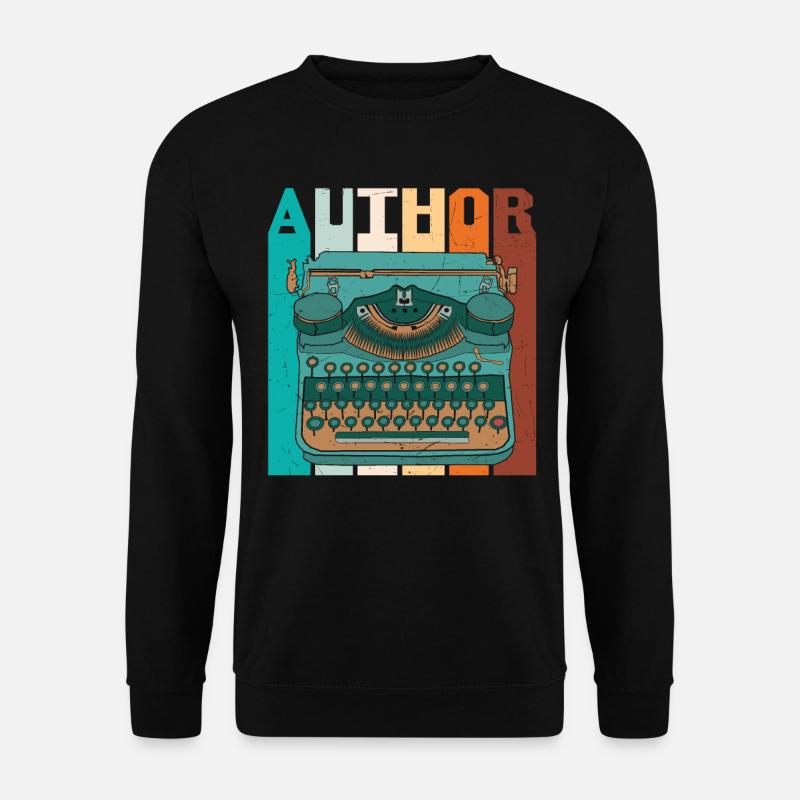 Autor Retro - Unisex Pullover - Schwarz