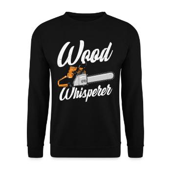 Citations de Wood Whisperer - Sweat-shirt Unisexe - noir - Devant - Alina (178cm) & Michal (187cm)