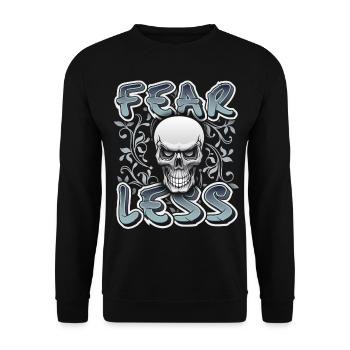 Crâne, Crâne, Dicton - Sweat-shirt Unisexe - noir - Devant - Alina (178cm) & Michal (187cm)