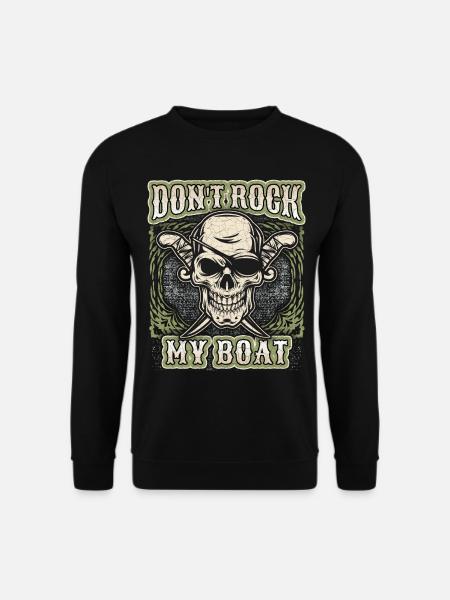 Laughing skull, skull, pirate skull - Unisex Sweatshirt - black