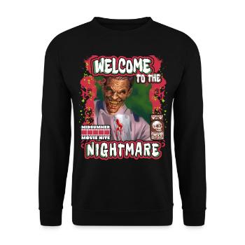 Film d’horreur, Film d’horreur, Film de cauchemar - Sweat-shirt Unisexe - noir - Devant - Alina (178cm) & Michal (187cm)