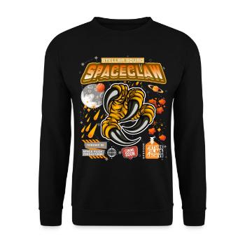 Claw in space Science fiction funny saying - Unisex Sweatshirt - black - Front - Alina (178cm) & Michal (187cm)