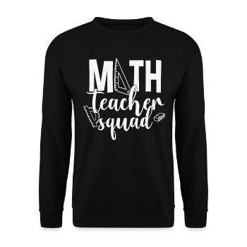 Escouade des professeurs de mathématiques - Sweat-shirt Unisexe - noir - Devant - Alina (178cm) & Michal (187cm)