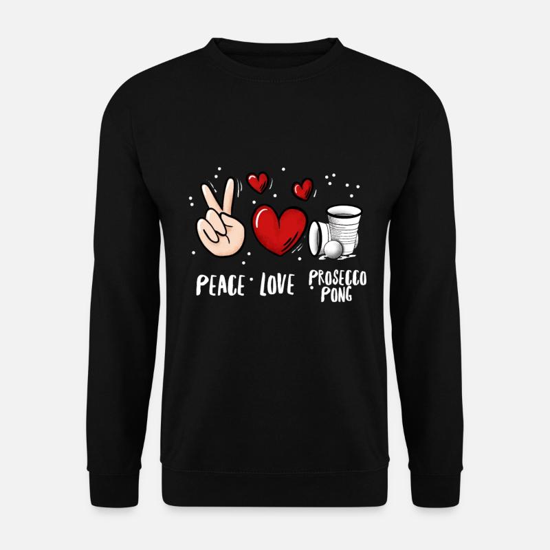 Prosecco Pong Drinking Game - Unisex Sweatshirt - black