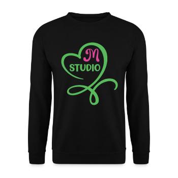 Mstudio - Unisex Sweatshirt - black - Front - Alina (178cm) & Michal (187cm)