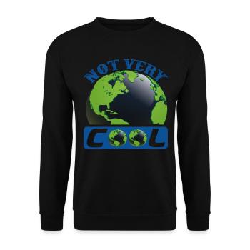 Nicht sehr coole Erdschutz-Support-Zitate - Unisex Pullover - Schwarz - Vorne - Alina (178cm) & Michal (187cm)