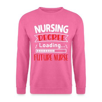 Diplôme en soins infirmiers Chargement Citations en soins infirmiers - Sweat-shirt Unisexe - rose - Devant