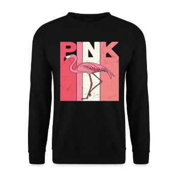 Citations de Pink Flamingo - Sweat-shirt Unisexe - noir - Devant - Alina (178cm) & Michal (187cm)