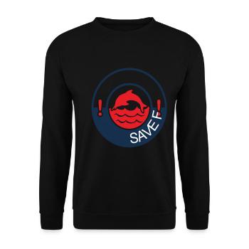 Save The Aquatic Life Sea Protection Support - Sweat-shirt Unisexe - noir - Devant - Alina (178cm) & Michal (187cm)
