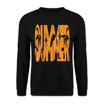 Mer d’été - Sweat-shirt Unisexe - noir - Devant - Alina (178cm) & Michal (187cm)