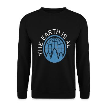 Die Erde ist alles, was wir gemeinsam haben - Unisex Pullover - Schwarz - Vorne - Alina (178cm) & Michal (187cm)