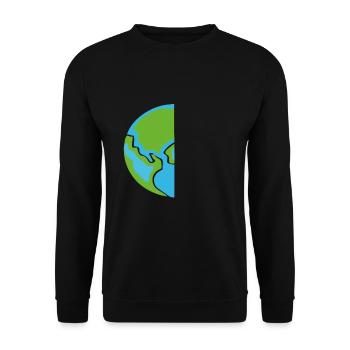 Il n’y a pas de support de protection de la planète B - Sweat-shirt Unisexe - noir - Devant - Alina (178cm) & Michal (187cm)