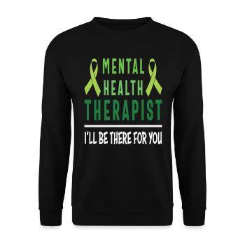 Psychiater Ich werde für Sie da sein - Unisex Pullover - Schwarz - Vorne - Alina (178cm) & Michal (187cm)